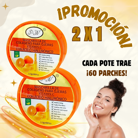 Image of MASCARILLA DE COLÁGENO PARA OJERAS CON VITAMINA C (PROMOCIÓN 2 X 1)