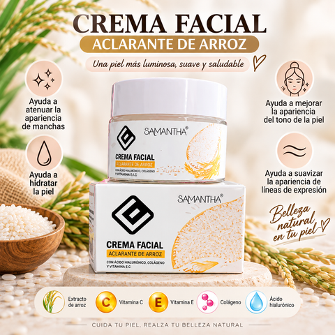 Image of CREMA FACIAL ACLARANTE DE ARROZ