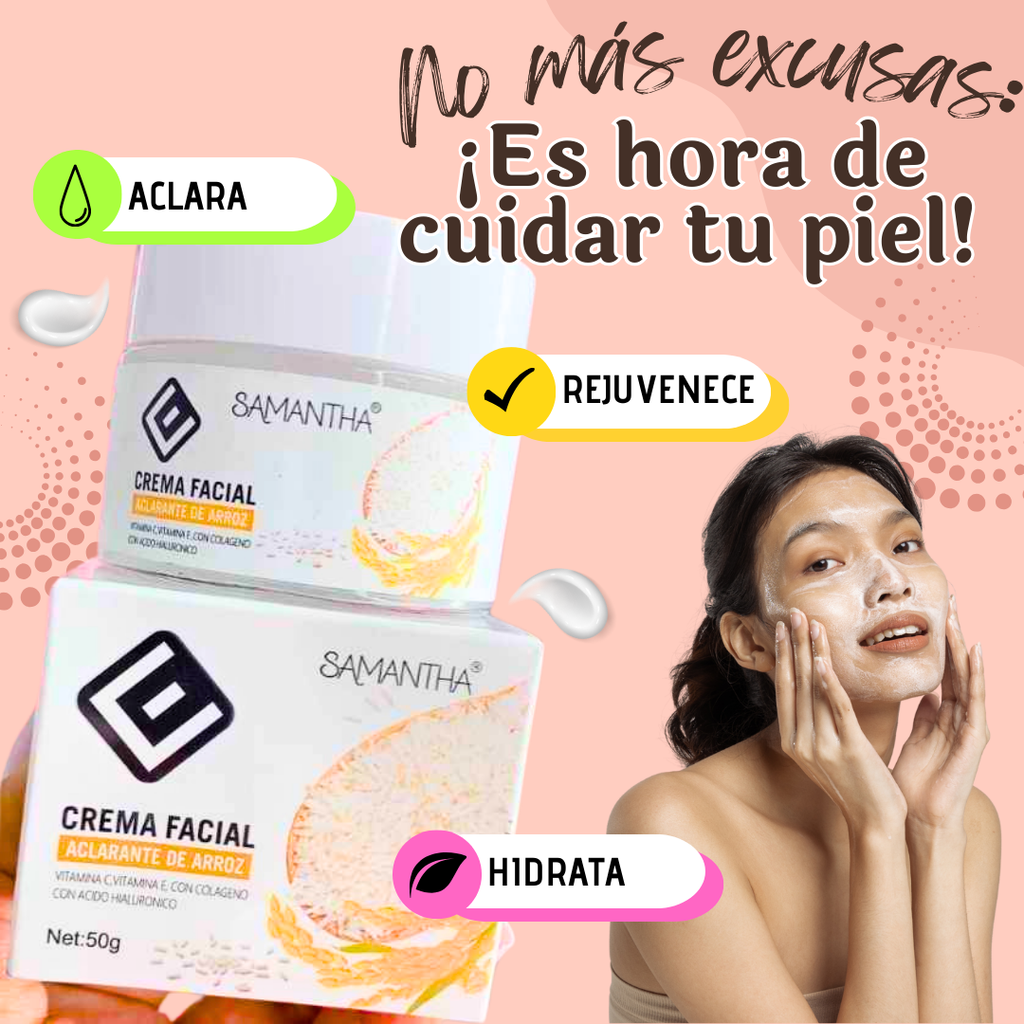 CREMA FACIAL ACLARANTE DE ARROZ