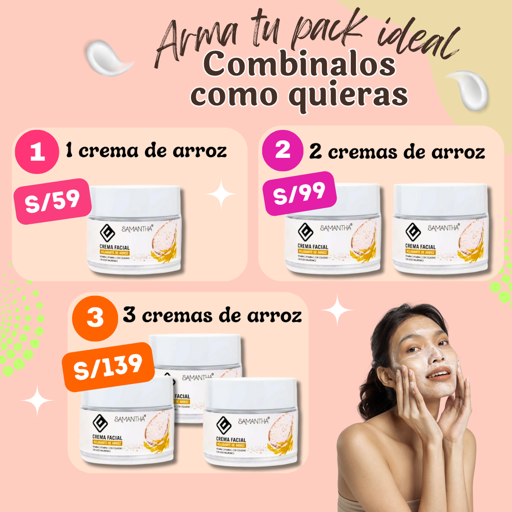 CREMA FACIAL ACLARANTE DE ARROZ
