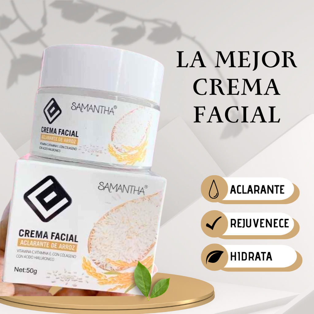CREMA FACIAL ACLARANTE DE ARROZ