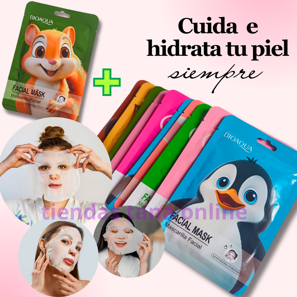 PACK DE 10 MASCARILLAS FACIALES + 1 DE REGALO
