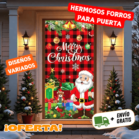 Image of 🎄FORRO NAVIDEÑO PARA PUERTA🏠