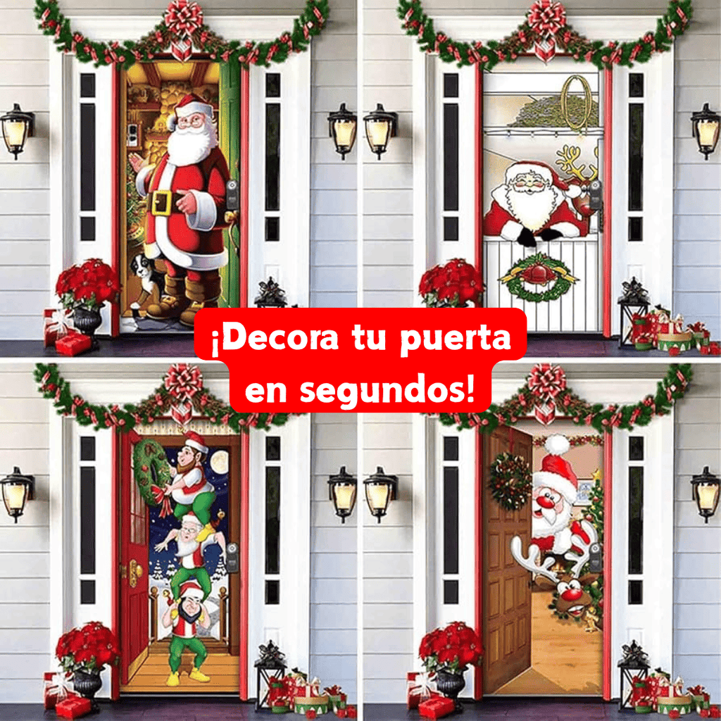 🎄FORRO NAVIDEÑO PARA PUERTA🏠